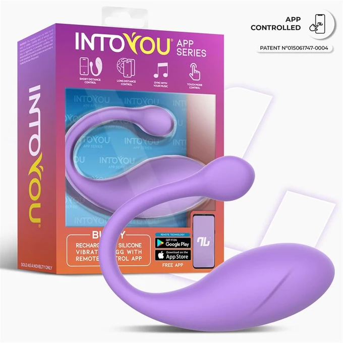 Intoyou Bulby - Wibrujące jajeczko sterowane aplikacją, Fioletowe