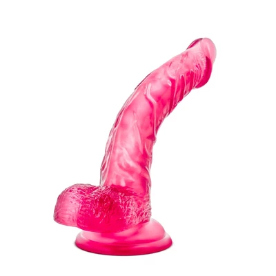 B Yours Sweet N hard 7 - Dildo klasyczne z przyssawką, różowe