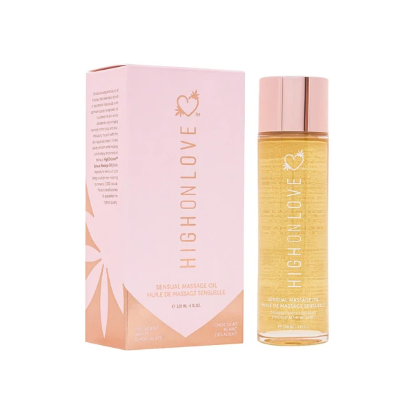 High on love Massage Oil  120Ml - Olejek do masażu, Biała czekolada