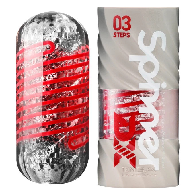 Tenga Spinner DX 02 Bumps - Klasický masturbátor s rotačním efektem