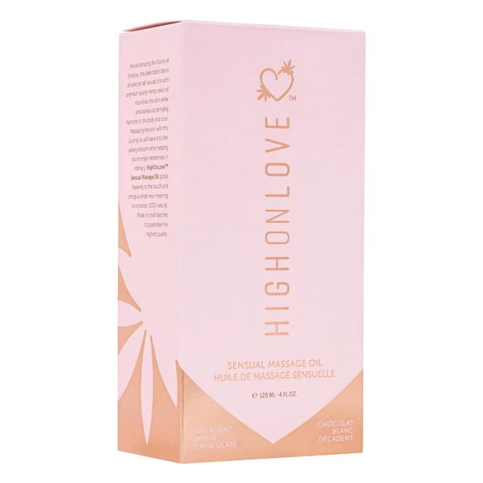 High on love Massage Oil  120Ml - Olejek do masażu, Biała czekolada