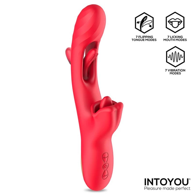 Intoyou Grant -  Vibrátor králíka s rotační funkcí a simulací orálního sexu