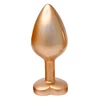 Dream Toys Gleaming Love Pearl - Korek analny z serduszkiem, Złoty, M
