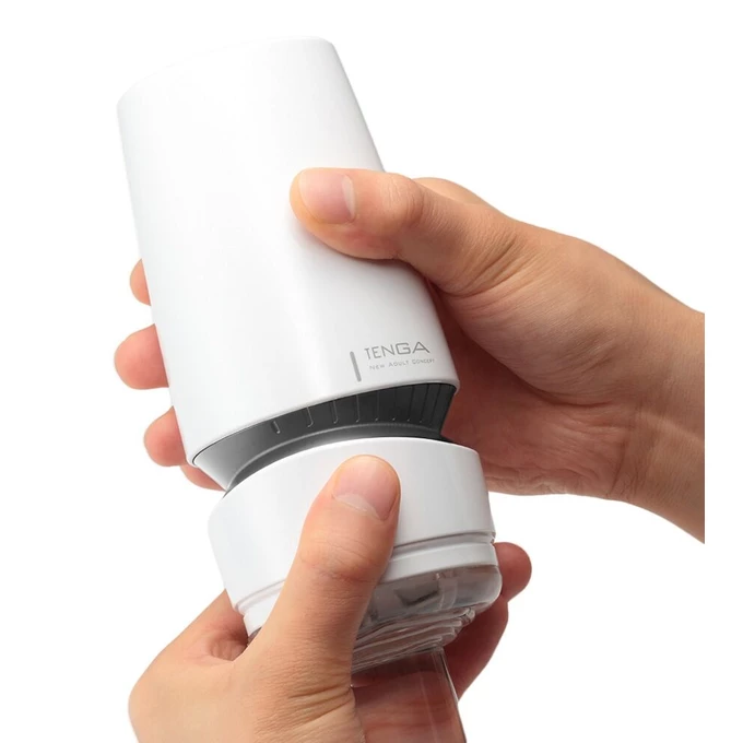 Tenga Aero Silver Ring - Klasický masturbátor s sacím efektem a spirálovou strukturou