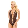 Softline Pamela - Body z otwartym krokiem, czarne