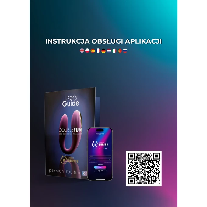 B Series Double Fun - Vibrátor s vajíčkem, ovládaný aplikací