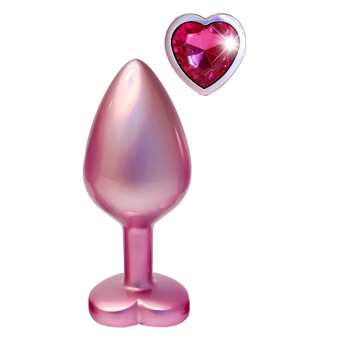 Dream Toys Gleaming Love Pearl - Korek analny z serduszkiem, różowy, M