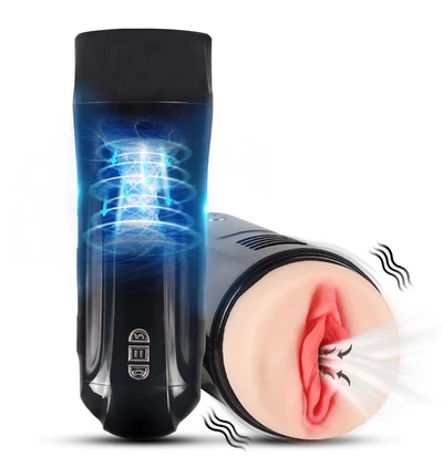 Shequ Truda Vibration and Suction - Masturbator Wibrujący z funkcją ssania