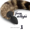 Crushious Foxy delight - Anální kolík s ocasem, černý