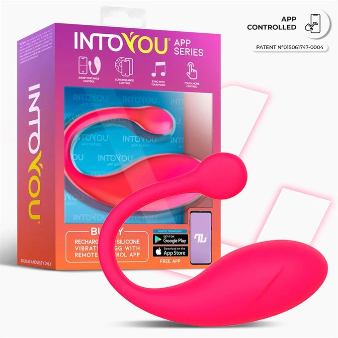 Intoyou Bulby - Vibrační vajíčko ovládané aplikací, růžová