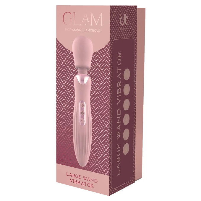 Dream Toys Glam Large Wand - Wibrator typu Wand,różowy