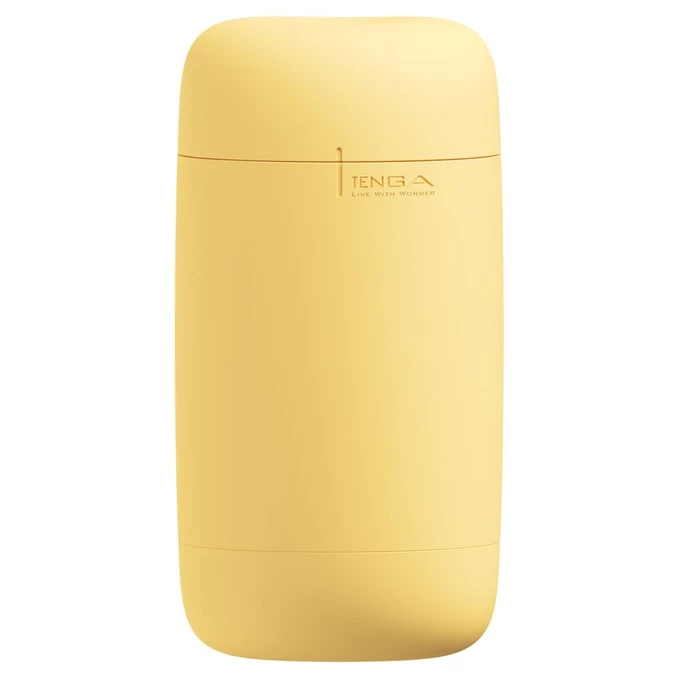 Tenga Puffy Custard Yellow - Klasický masturbátor s měkkou texturou