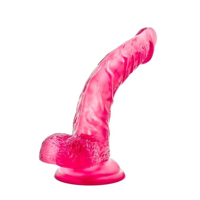 B Yours Sweet N hard 7 - Dildo klasyczne z przyssawką, różowe