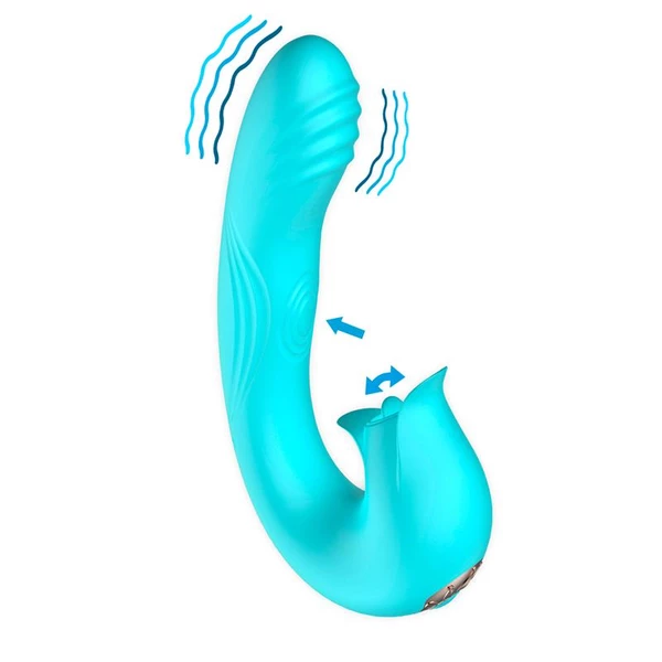 Intoyou Hydra Vibe - Vibrátor s pulzační funkcí a pohyblivým jazykem