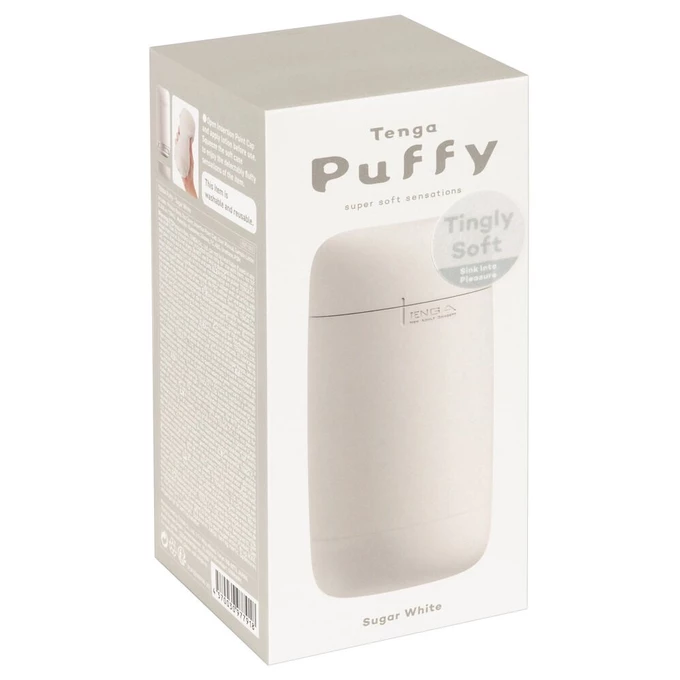 Tenga Puffy Suger White - Klasický masturbátor s měkkou texturou