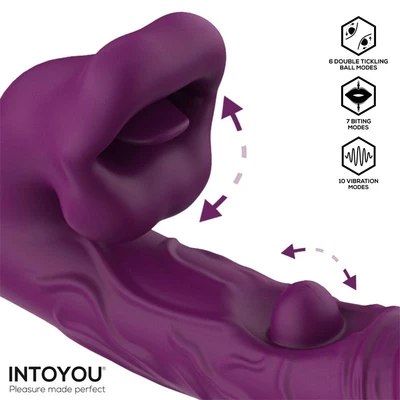 Intoyou Bella Vibe - Vibrátor s motivem králíčka, simulující orální sex
