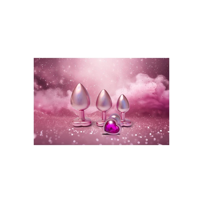 Dream Toys Gleaming Love Pearl - Korek analny z serduszkiem, różowy, M