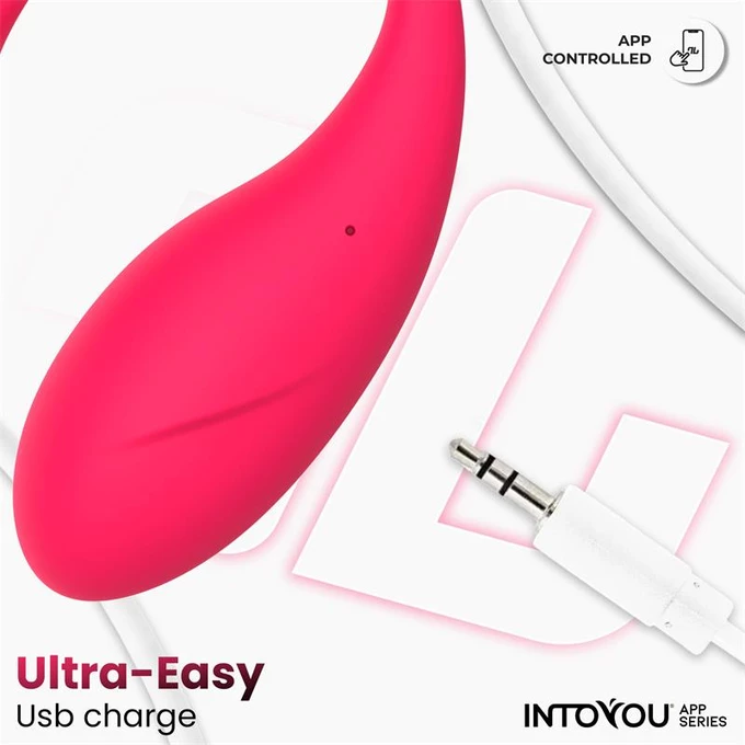 Intoyou Bulby - Vibrační vajíčko ovládané aplikací, růžová