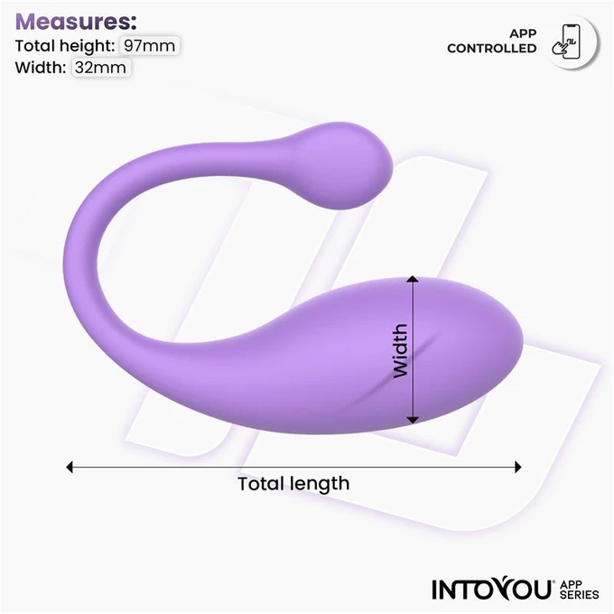 Intoyou Bulby - Wibrujące jajeczko sterowane aplikacją, Fioletowe