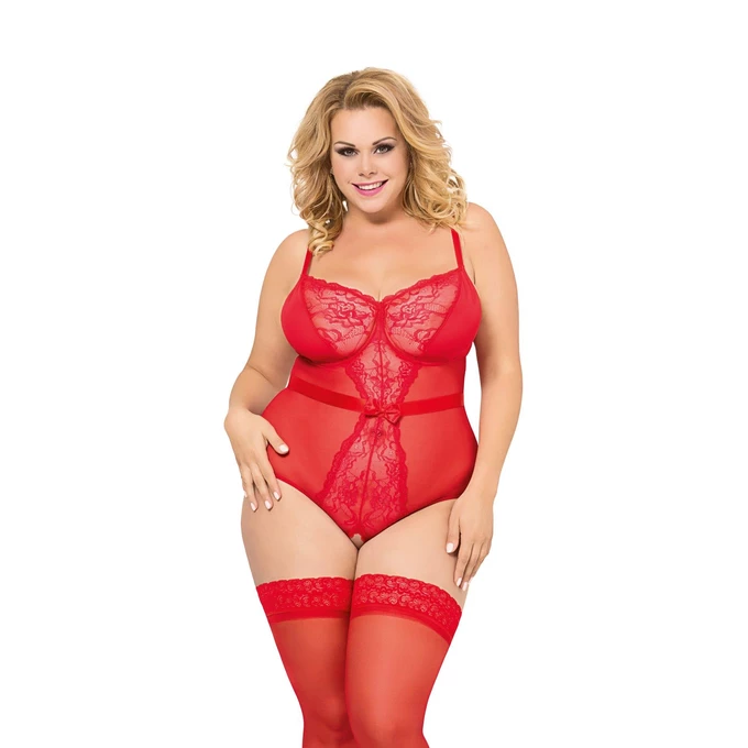Softline Amelia - Body, Czerwone