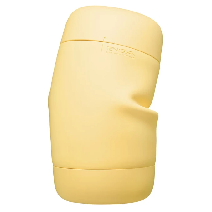 Tenga Puffy Custard Yellow - Klasický masturbátor s měkkou texturou