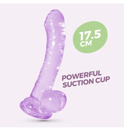 Crushious Hudini Jelly - Dildo s přísavkou, fialová