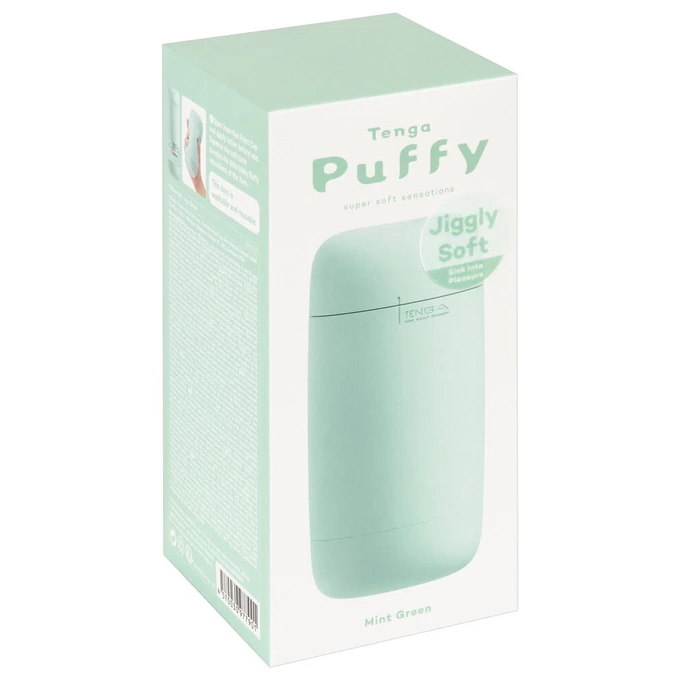 Tenga Puffy Mint Green - Klasický masturbátor s měkkou texturou