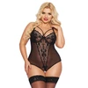 Softline Amanda - Body koronkowe, czarne