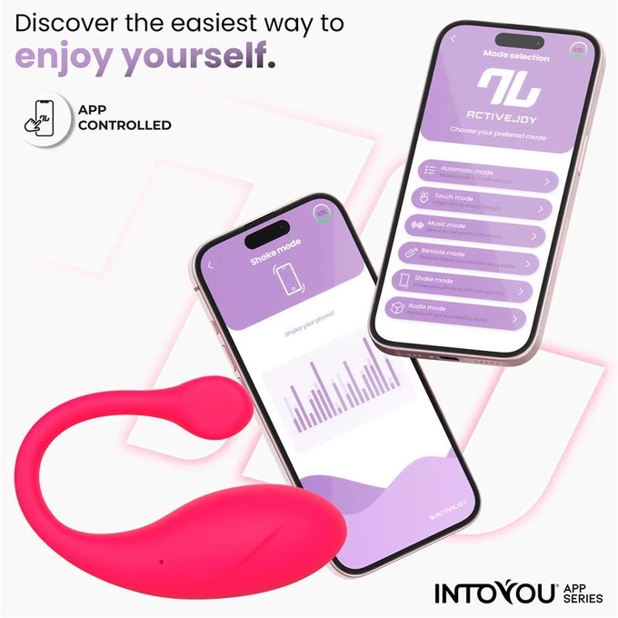 Intoyou Bulby - Vibrační vajíčko ovládané aplikací, růžová
