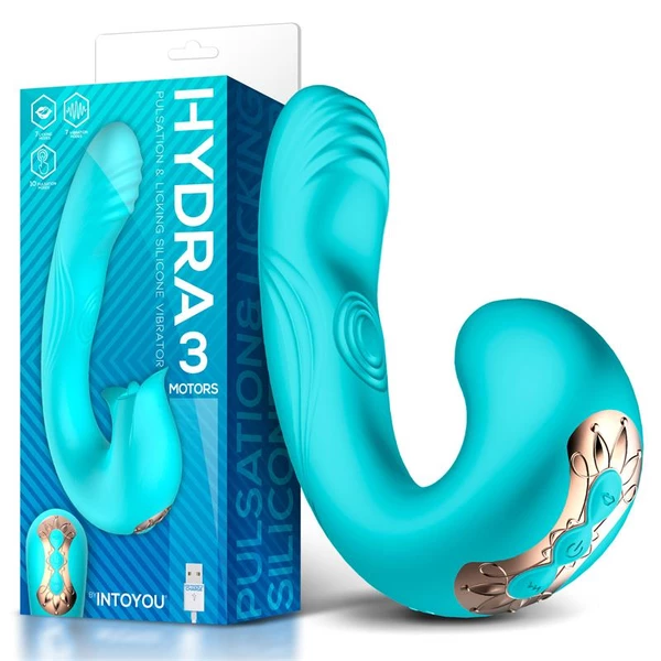 Intoyou Hydra Vibe - Vibrátor s pulzační funkcí a pohyblivým jazykem