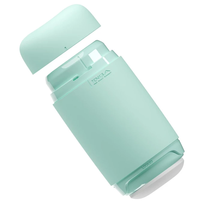 Tenga Puffy Mint Green - Klasický masturbátor s měkkou texturou