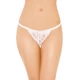 Softline 2250 - tanga s otevřeným rozkrokem, bílá