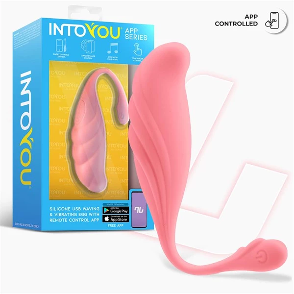 Intoyou App Series Waving - Vibrační vajíčko s funkcí oscilace, ovládané aplikací
