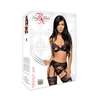 Beauty Night Marilyn Set - Koronkowy zestaw bielizny, czarny