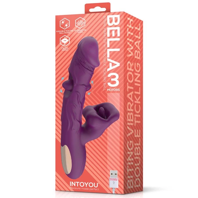 Intoyou Bella Vibe - Vibrátor s motivem králíčka, simulující orální sex
