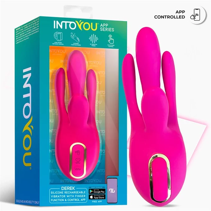 Intoyou Derek Vibe - Multifunkční vibrátor se 4 rameny, ovládaný aplikací