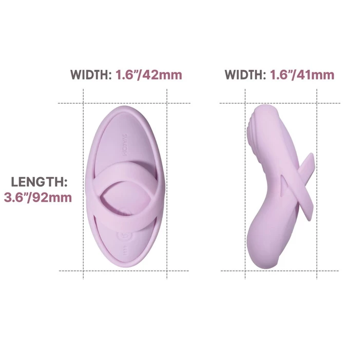 Svakom Echo 2 – Mini vibrátor na prst s odnímatelným pouzdrem a funkcí ohřevu, Różowy
