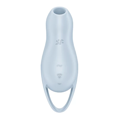 Satisfyer Pocker Pro 1 - Wibrator łechtaczkowy z funkcją fal ciśnieniowych, niebieski