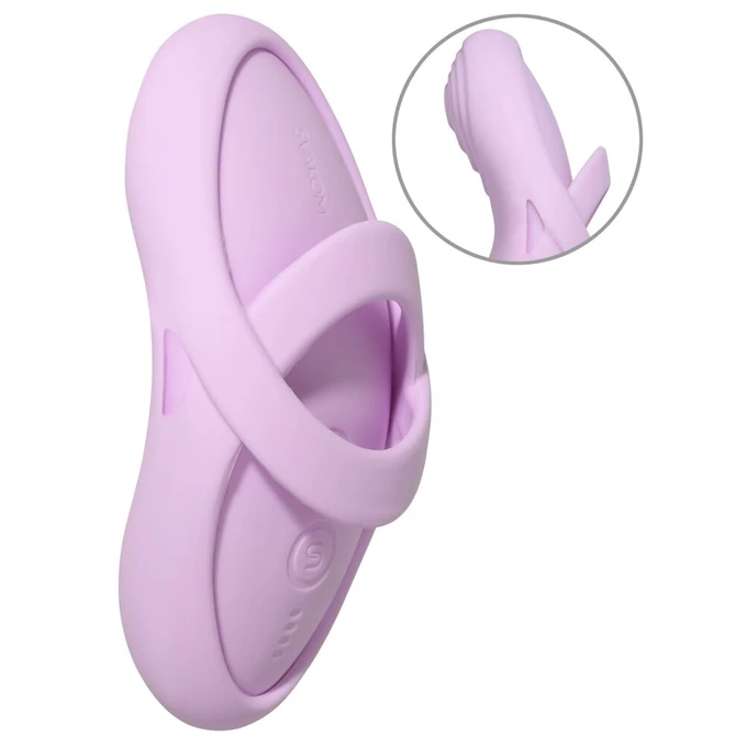 Svakom Echo 2 – Mini vibrátor na prst s odnímatelným pouzdrem a funkcí ohřevu, Różowy