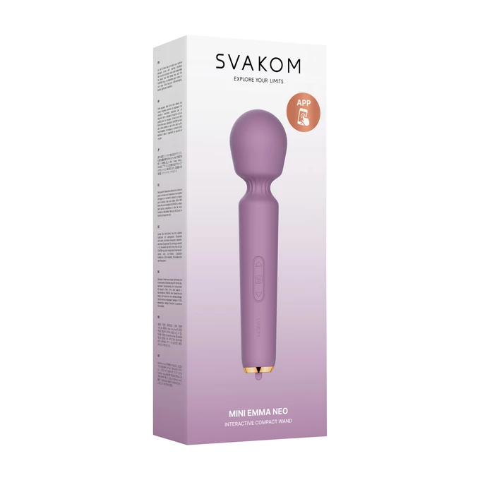 Svakom Mini Emma Neo - Mini hůlkový vibrátor, ovládaný aplikací