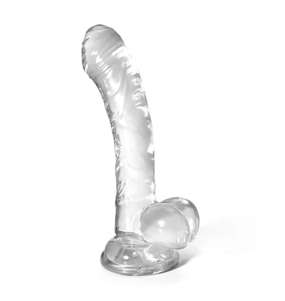 Crushious Hudini Jelly - Dildo s přísavkou, průhledný