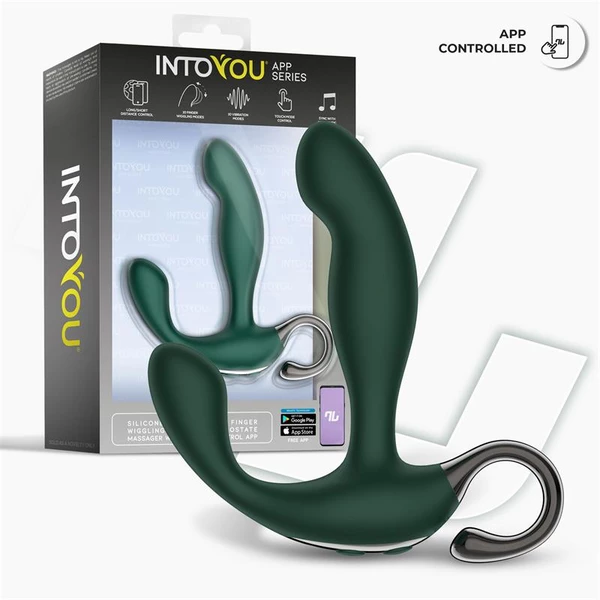 Intoyou App Series Greeny Wiggling - Vibrační masážní přístroj na prostatu ovládaný aplikací
