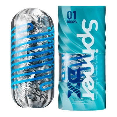 Tenga Spinner DX 01 Drops - Klasický masturbátor s rotačním efektem