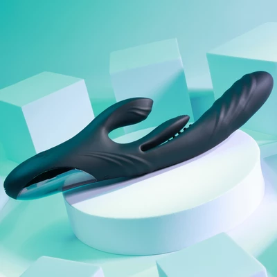 Playboy Rapid Rabbit - Králičí vibrátor s pulzační funkcí a přídavným masérem