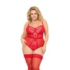 Softline Amelia - Body, Czerwone