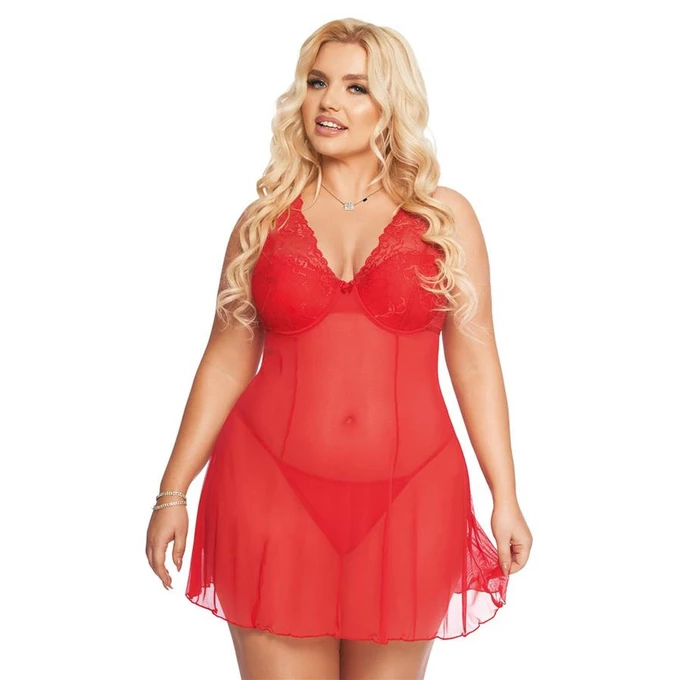 Softline Berta - Zwiewna koszulka, Czerwona