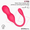 Intoyou Kyra Pelvic - Kulki gejszy sterowane aplikacją, Różowe