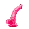 B Yours Sweet N hard 7 - Dildo klasyczne z przyssawką, różowe