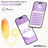 IntoYou Double Layer Egg - Wibrujące jajeczko, sterowane aplikacją, żółte