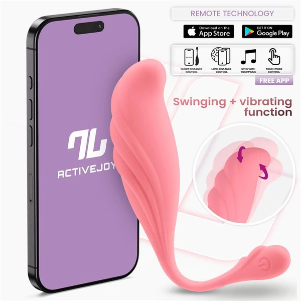 Intoyou App Series Waving - Vibrační vajíčko s funkcí oscilace, ovládané aplikací